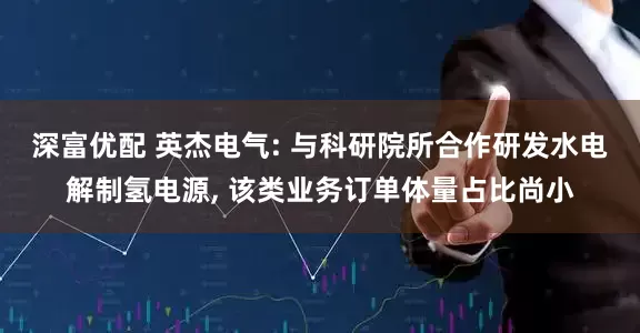深富优配 英杰电气: 与科研院所合作研发水电解制氢电源, 该类业务订单体量占比尚小